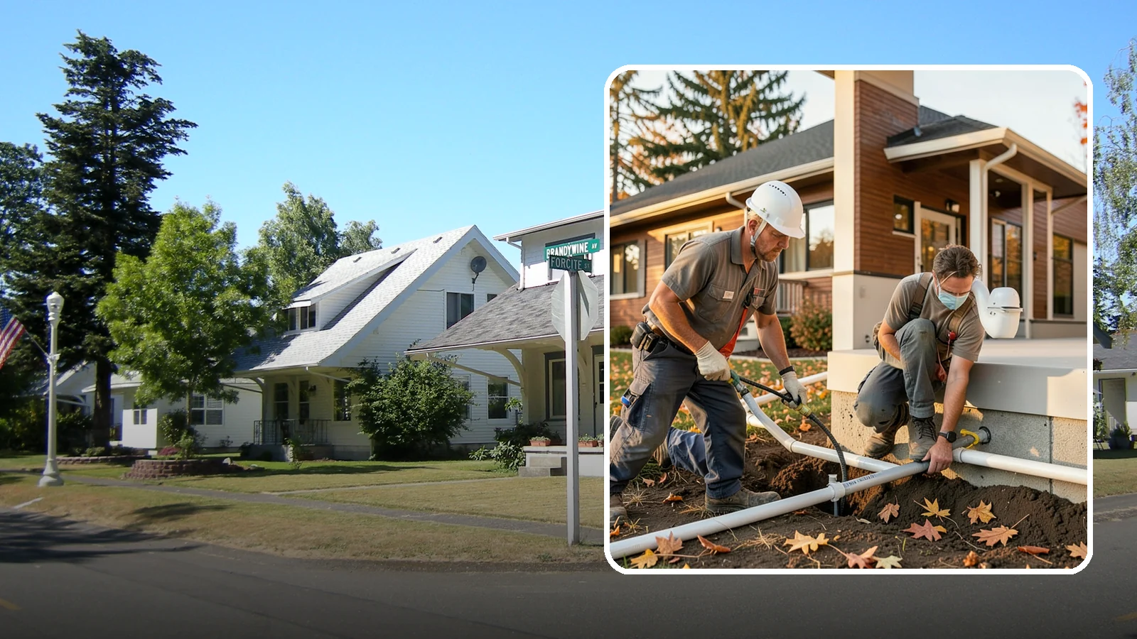 Water Line Installation in DuPont, Pierce County, WA - We install or replace the main water service line that carries water from the meter into your home.