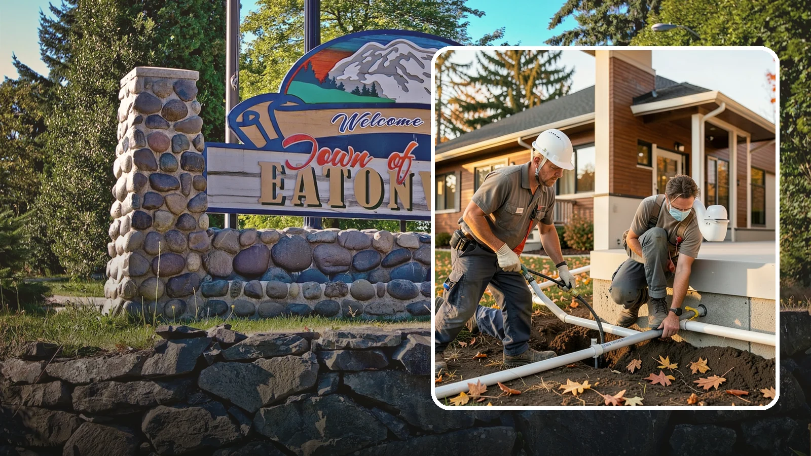 Water Line Installation in Eatonville, Pierce County, WA - We install or replace the main water service line that carries water from the meter into your home.