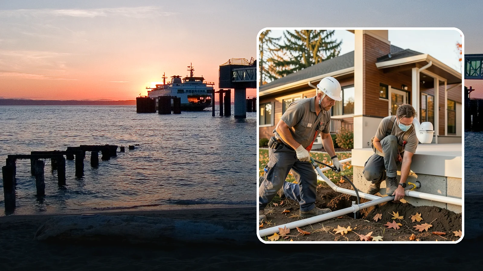 Water Line Installation in Edmonds, Snohomish County, WA - We install or replace the main water service line that carries water from the meter into your home.