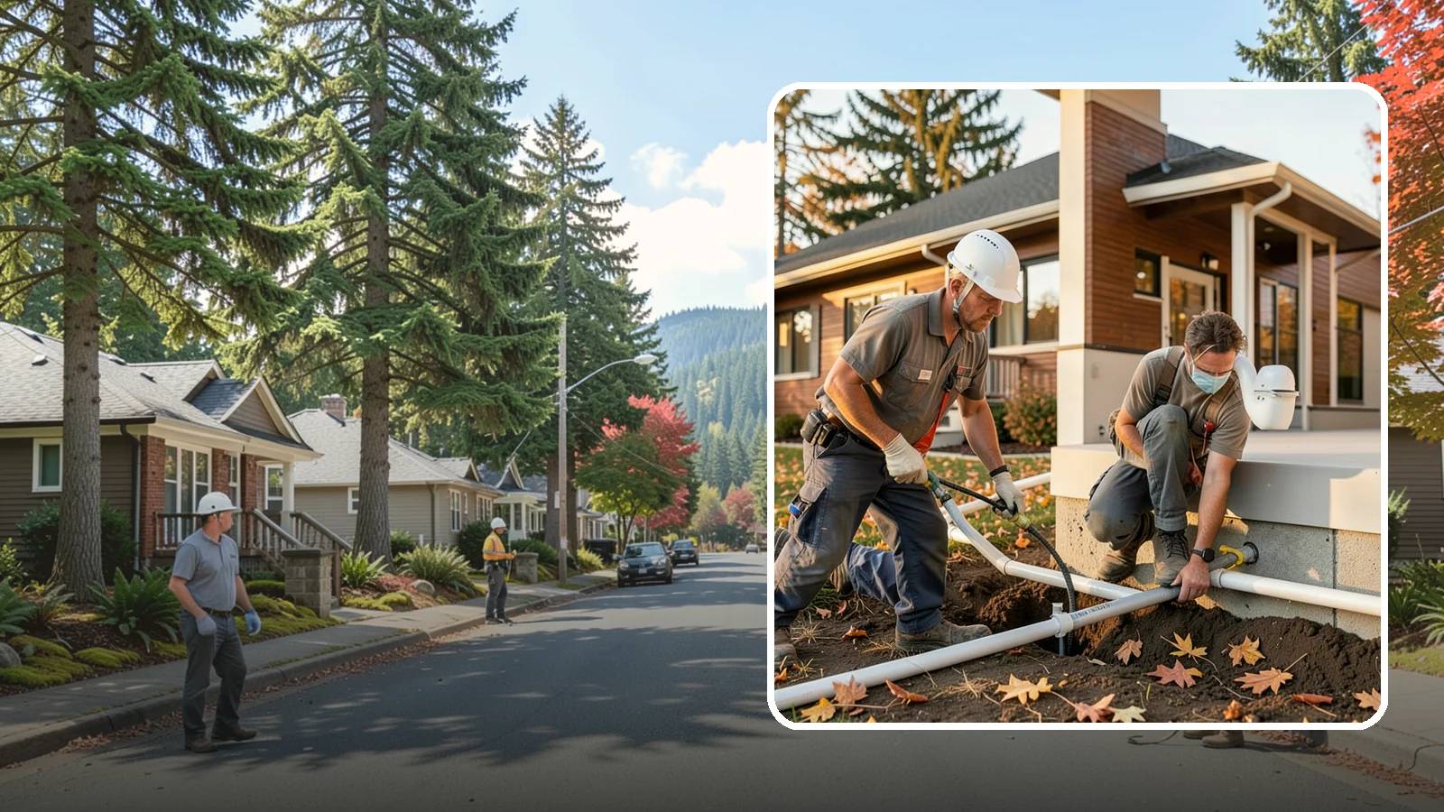Water Line Installation in Hunts Point, King County, WA - We install or replace the main water service line that carries water from the meter into your home.