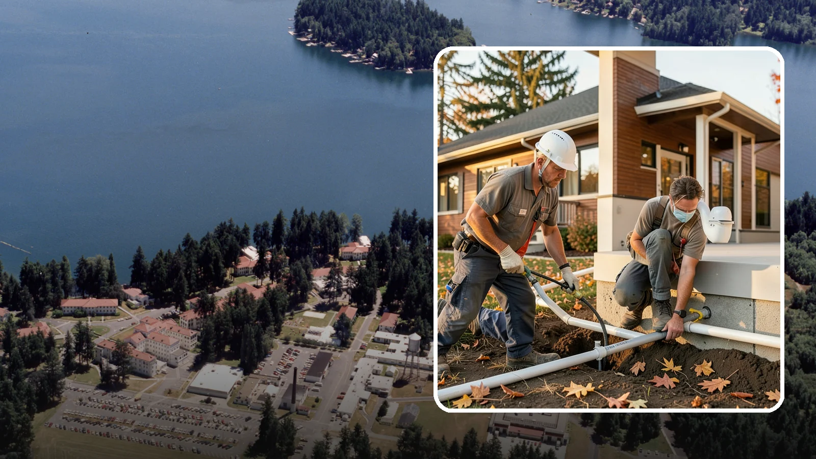 Water Line Installation in Lakewood, Pierce County, WA - We install or replace the main water service line that carries water from the meter into your home.