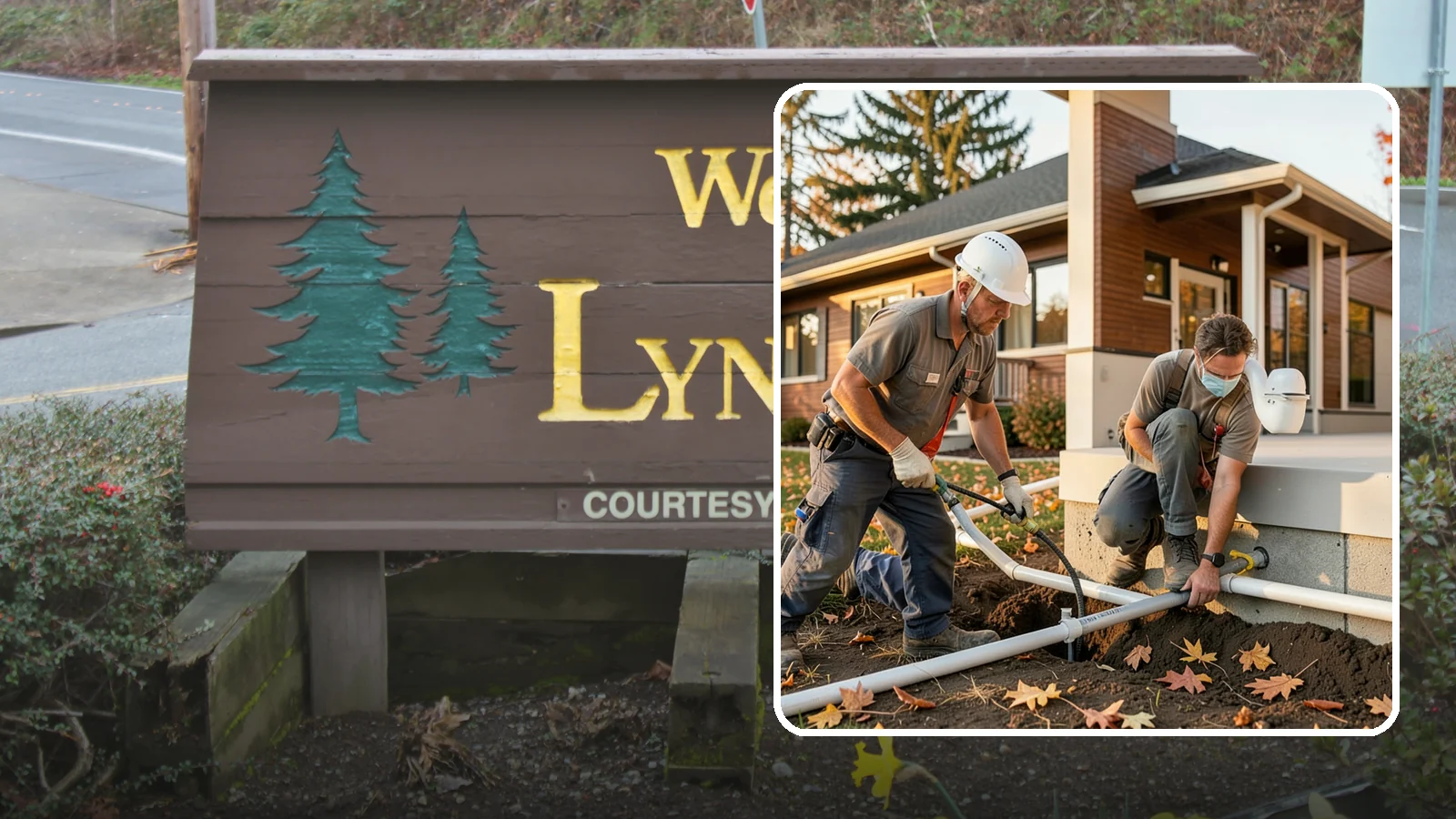 Water Line Installation in Lynnwood, Snohomish County, WA - We install or replace the main water service line that carries water from the meter into your home.