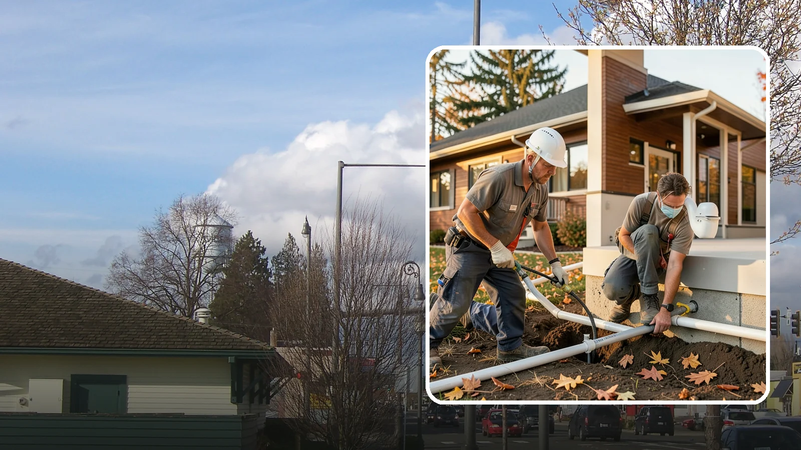 Water Line Installation in Marysville, Snohomish County, WA - We install or replace the main water service line that carries water from the meter into your home.