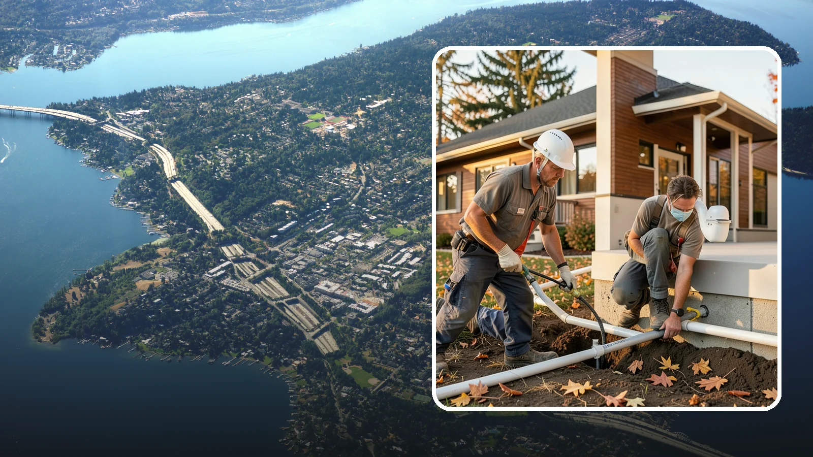Water Line Installation in Mercer Island, King County, WA - We install or replace the main water service line that carries water from the meter into your home.