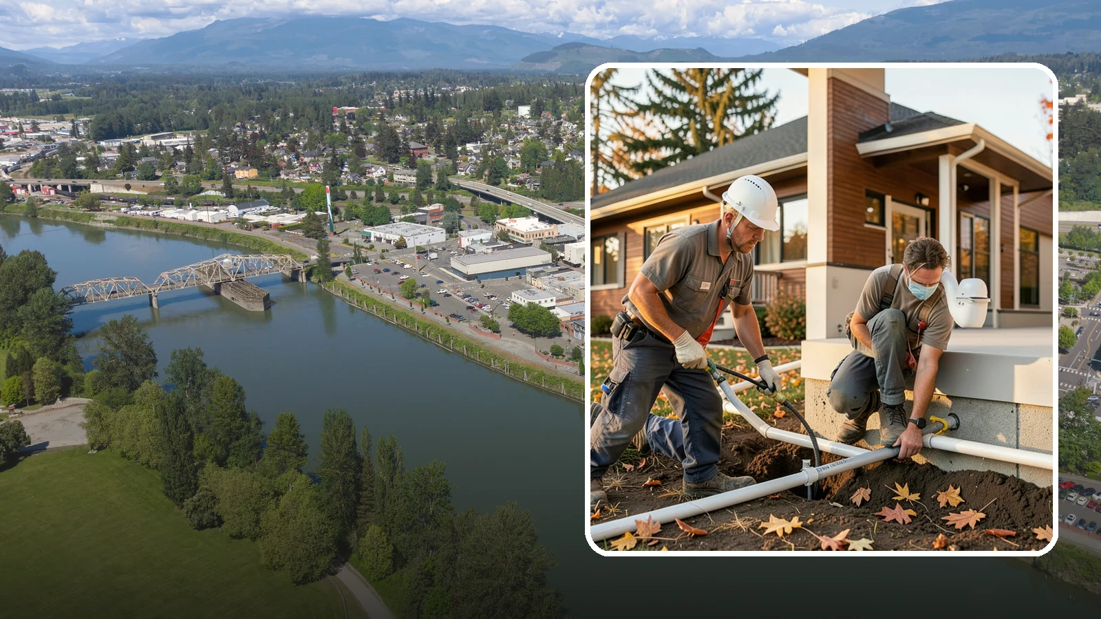 Water Line Installation in Mount Vernon, Skagit County, WA - We install or replace the main water service line that carries water from the meter into your home.