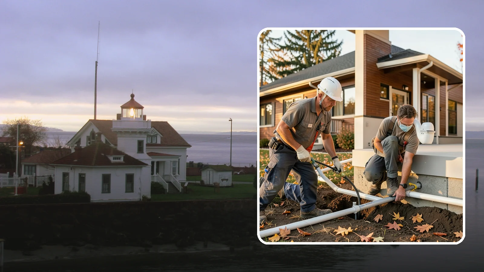 Water Line Installation in Mukilteo, Snohomish County, WA - We install or replace the main water service line that carries water from the meter into your home.