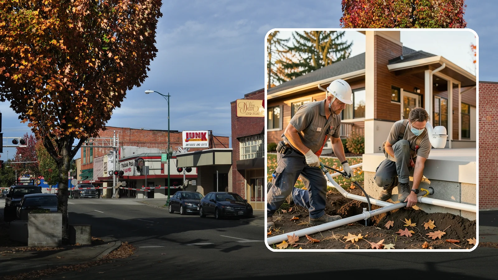 Water Line Installation in Puyallup, Pierce County, WA - We install or replace the main water service line that carries water from the meter into your home.