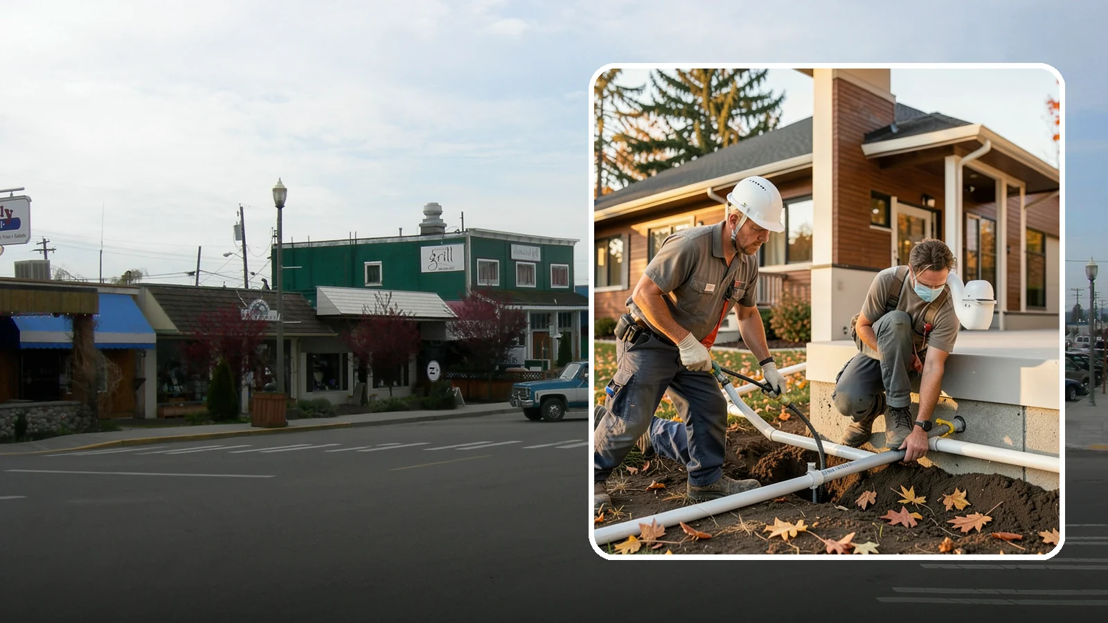Water Line Installation in Stanwood, Snohomish County, WA - We install or replace the main water service line that carries water from the meter into your home.