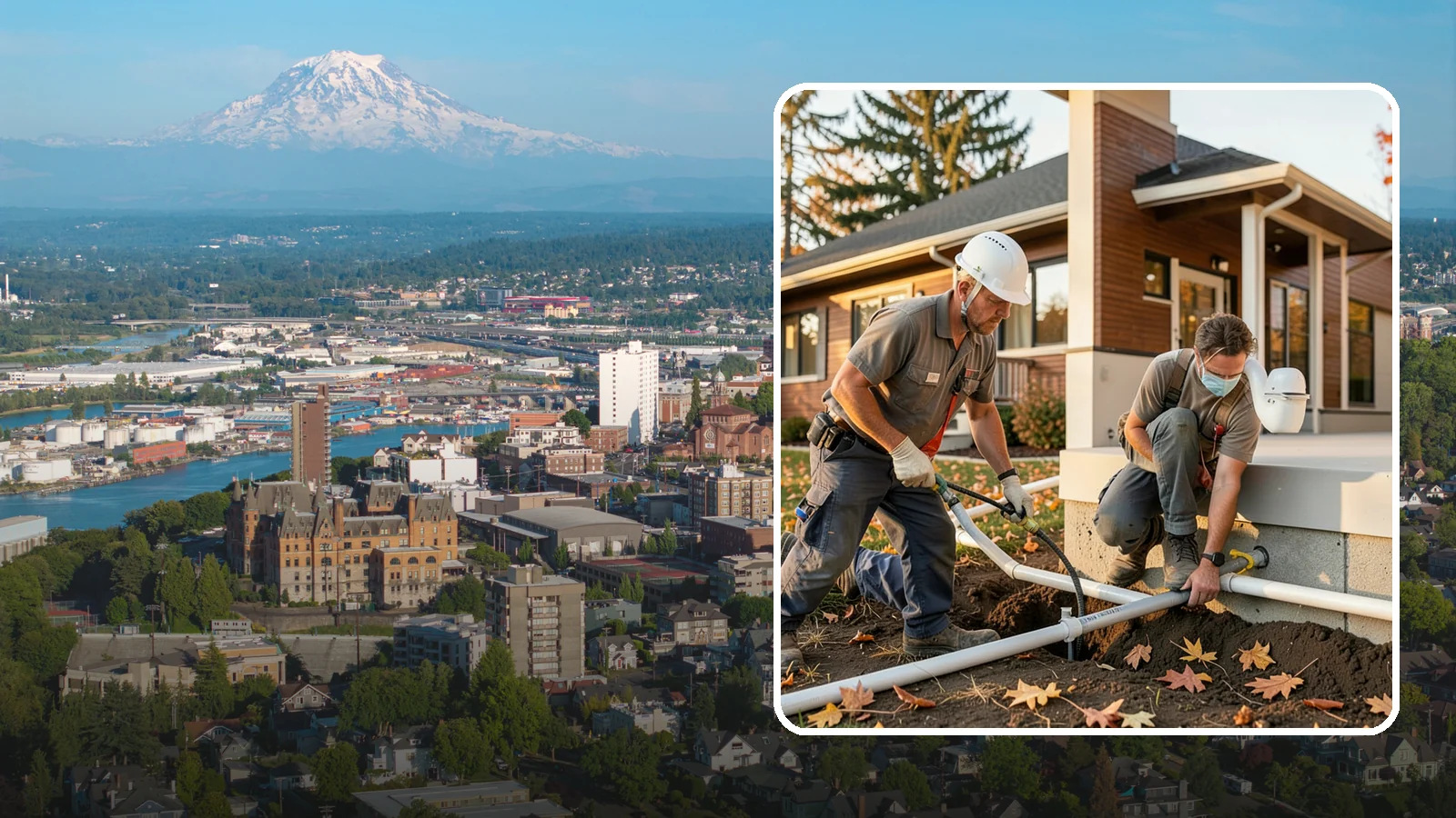 Water Line Installation in Tacoma, Pierce County, WA - We install or replace the main water service line that carries water from the meter into your home.