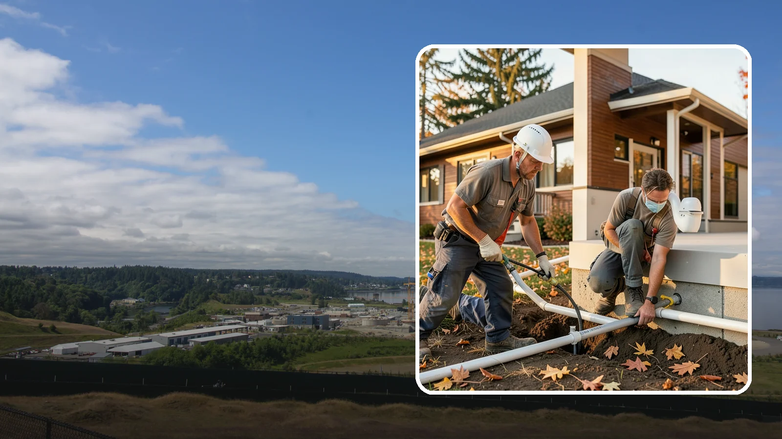 Water Line Installation in University Place, Pierce County, WA - We install or replace the main water service line that carries water from the meter into your home.