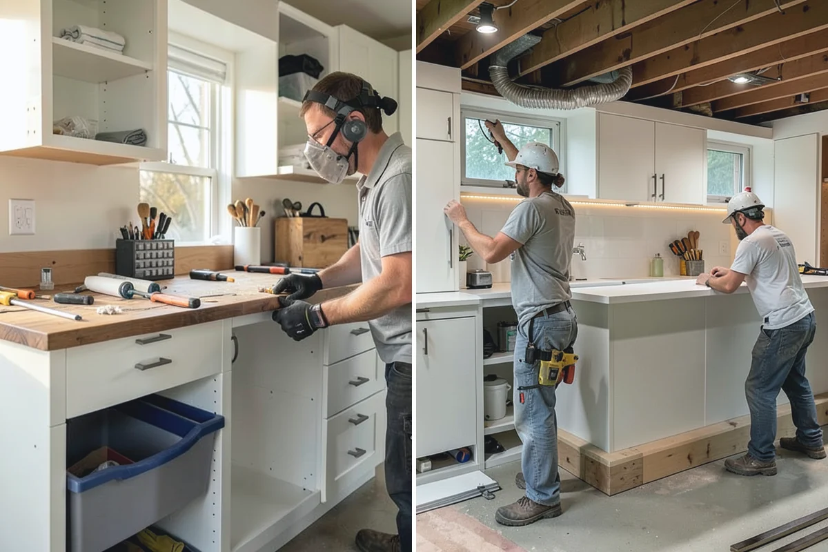 Waterfall Countertop Installation in Bonney Lake, Pierce County, WA - Select the slab and plan vein-matched miters
