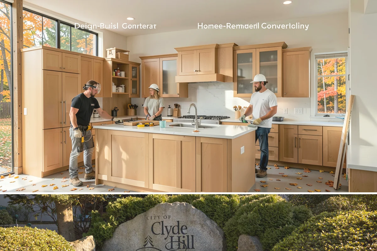Waterfall Countertop Installation in Clyde Hill, King County, WA - Waterfall countertops install indoors year-round, so the PNW climate never delays your island upgrade.