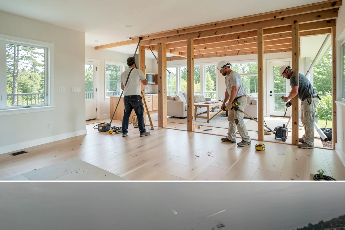 Waterfall Countertop Installation in Des Moines, King County, WA - Waterfall countertops install indoors year-round, so the PNW climate never delays your island upgrade.