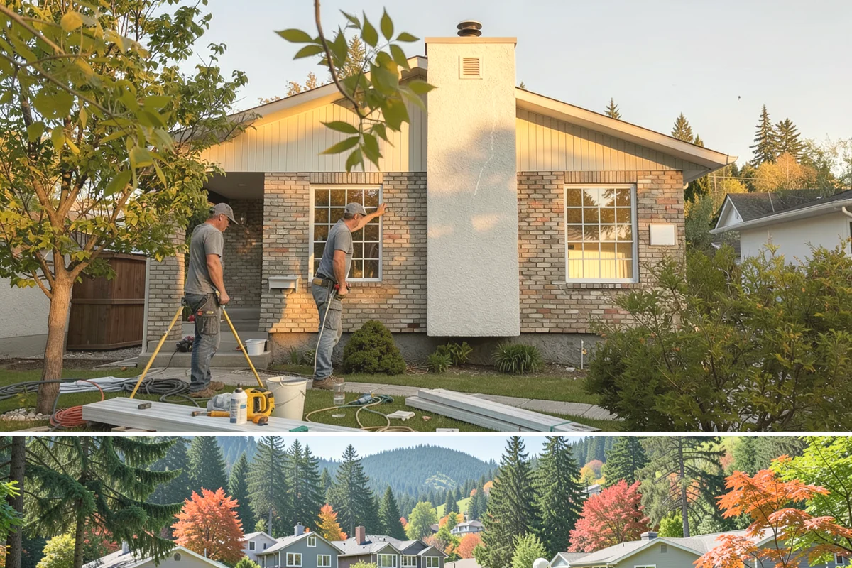 Waterfall Countertop Installation in Fircrest, Pierce County, WA - Waterfall countertops install indoors year-round, so the PNW climate never delays your island upgrade.
