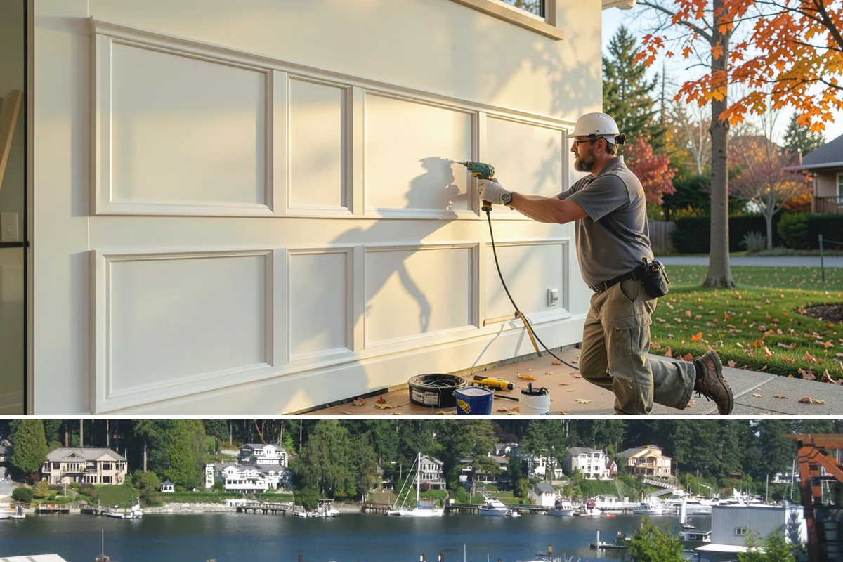 Waterfall Countertop Installation in Gig Harbor, Pierce County, WA - Waterfall countertops install indoors year-round, so the PNW climate never delays your island upgrade.