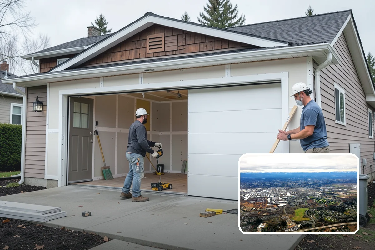 Waterfall Countertop Installation in Kent, King County, WA - A bold, continuous vertical design line