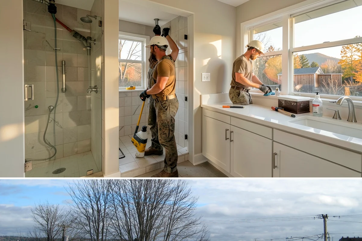 Waterfall Countertop Installation in Langley, Island County, WA - Waterfall countertops install indoors year-round, so the PNW climate never delays your island upgrade.