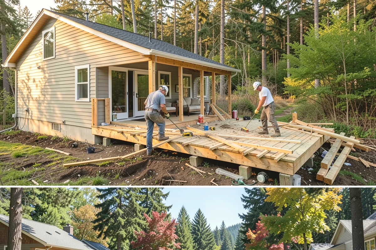 Waterfall Countertop Installation in Orting, Pierce County, WA - Waterfall countertops install indoors year-round, so the PNW climate never delays your island upgrade.