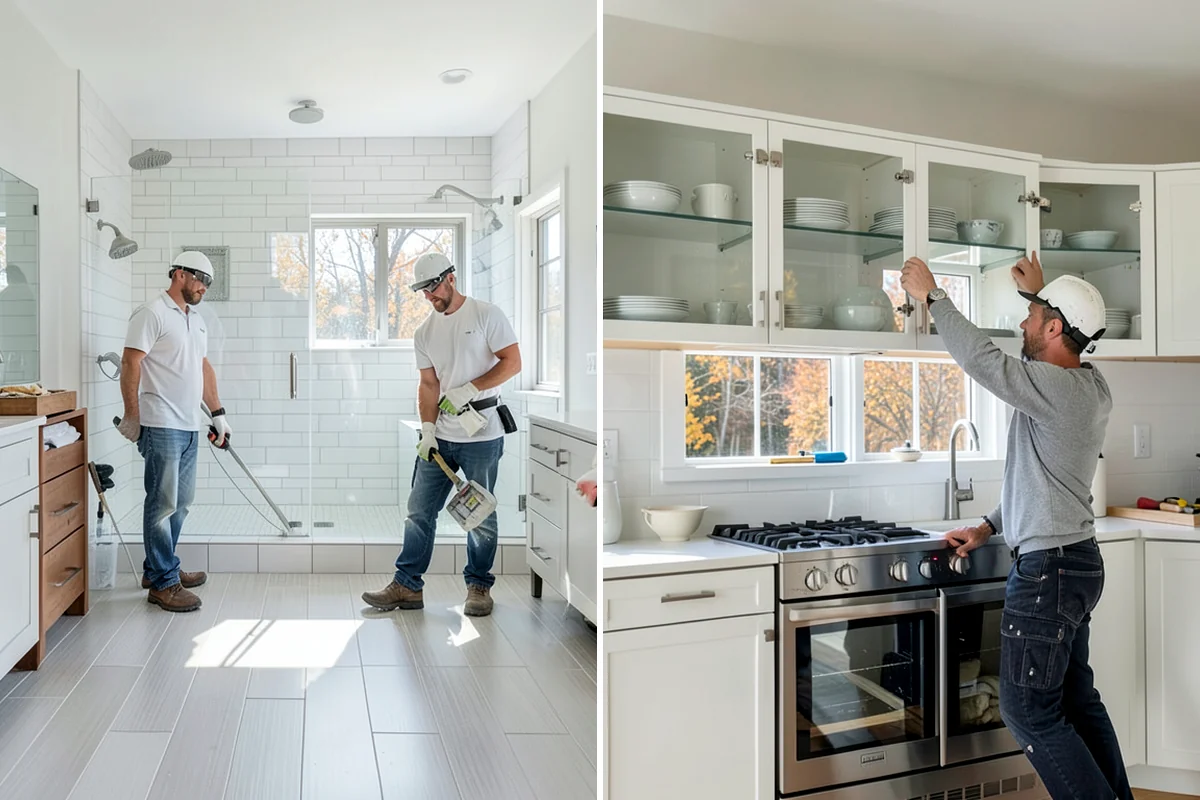 Waterfall Countertop Installation in Puyallup, Pierce County, WA - Select the slab and plan vein-matched miters