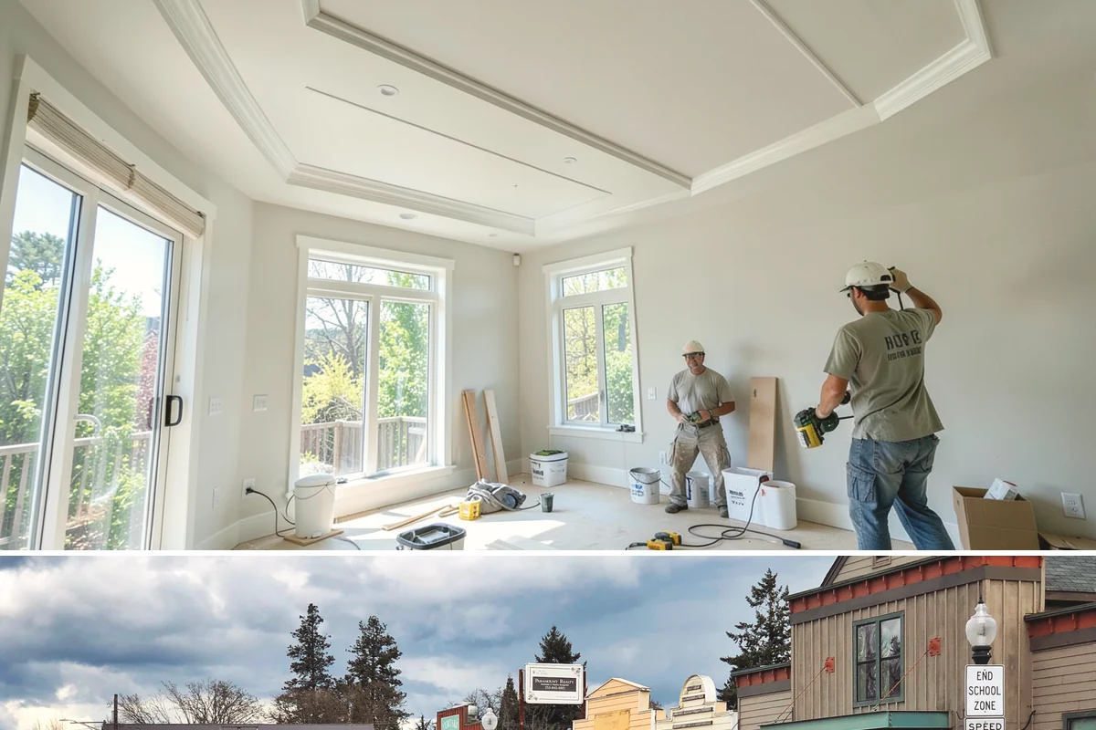 Waterfall Countertop Installation in Roy, Pierce County, WA - Waterfall countertops install indoors year-round, so the PNW climate never delays your island upgrade.