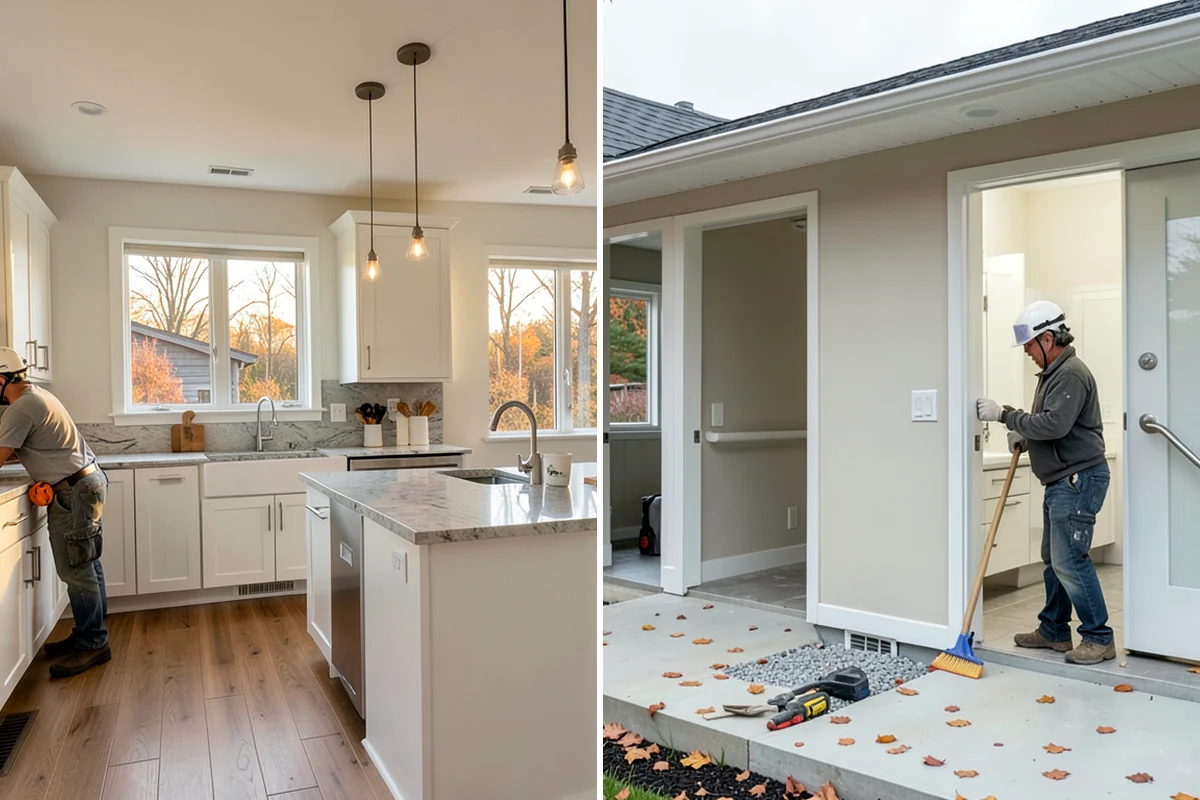 Waterfall Countertop Installation in Snoqualmie, King County, WA - Select the slab and plan vein-matched miters