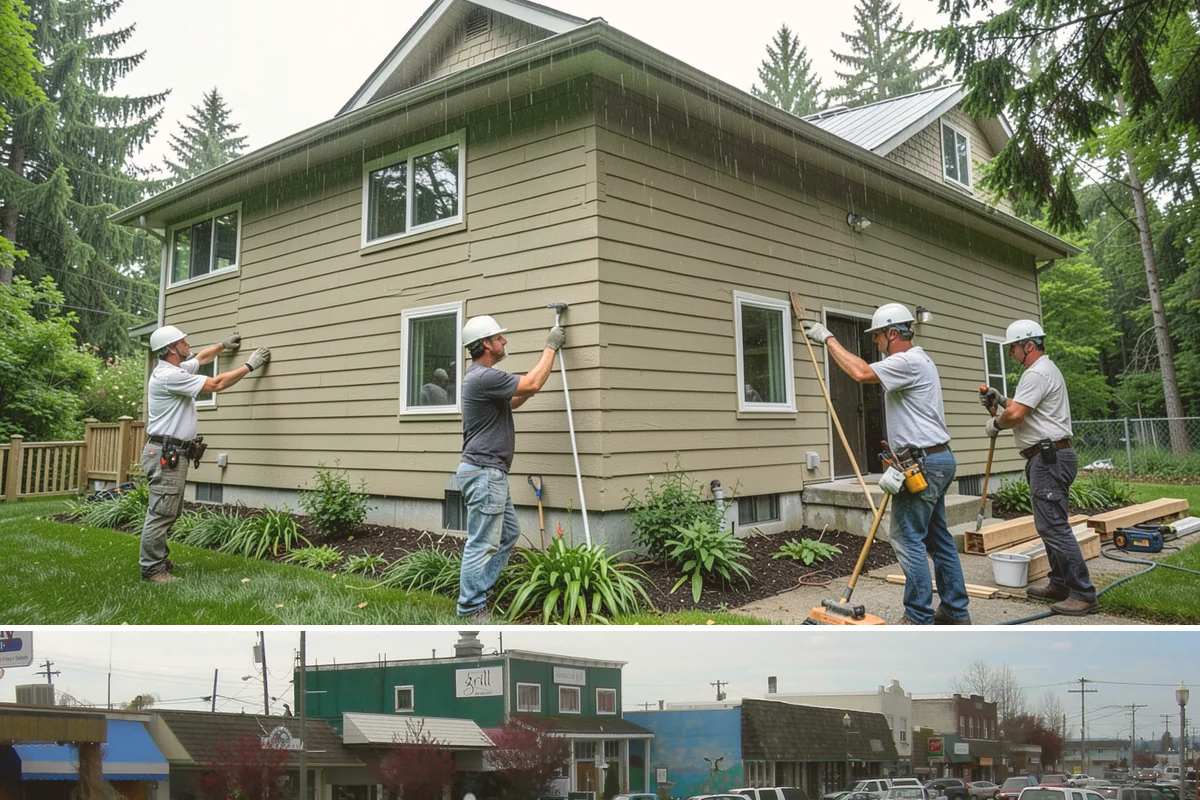 Waterfall Countertop Installation in Stanwood, Snohomish County, WA - Waterfall countertops install indoors year-round, so the PNW climate never delays your island upgrade.