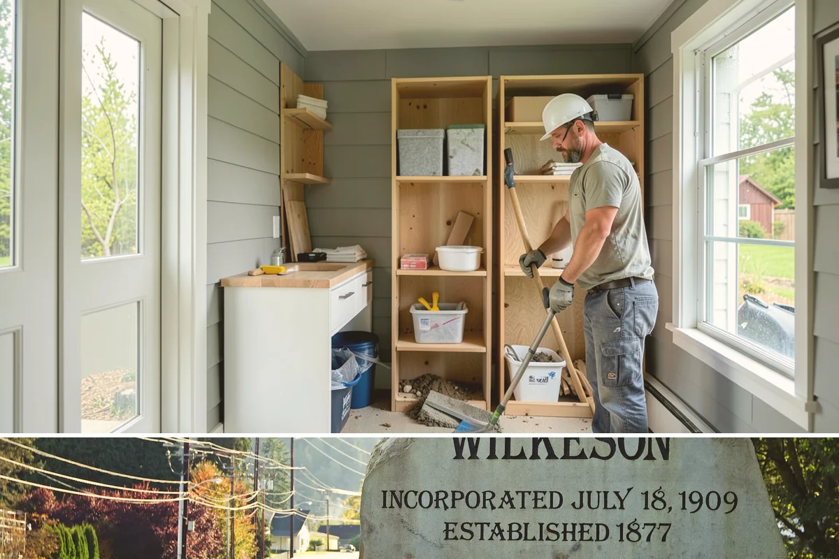 Waterfall Countertop Installation in Wilkeson, Pierce County, WA - Waterfall countertops install indoors year-round, so the PNW climate never delays your island upgrade.