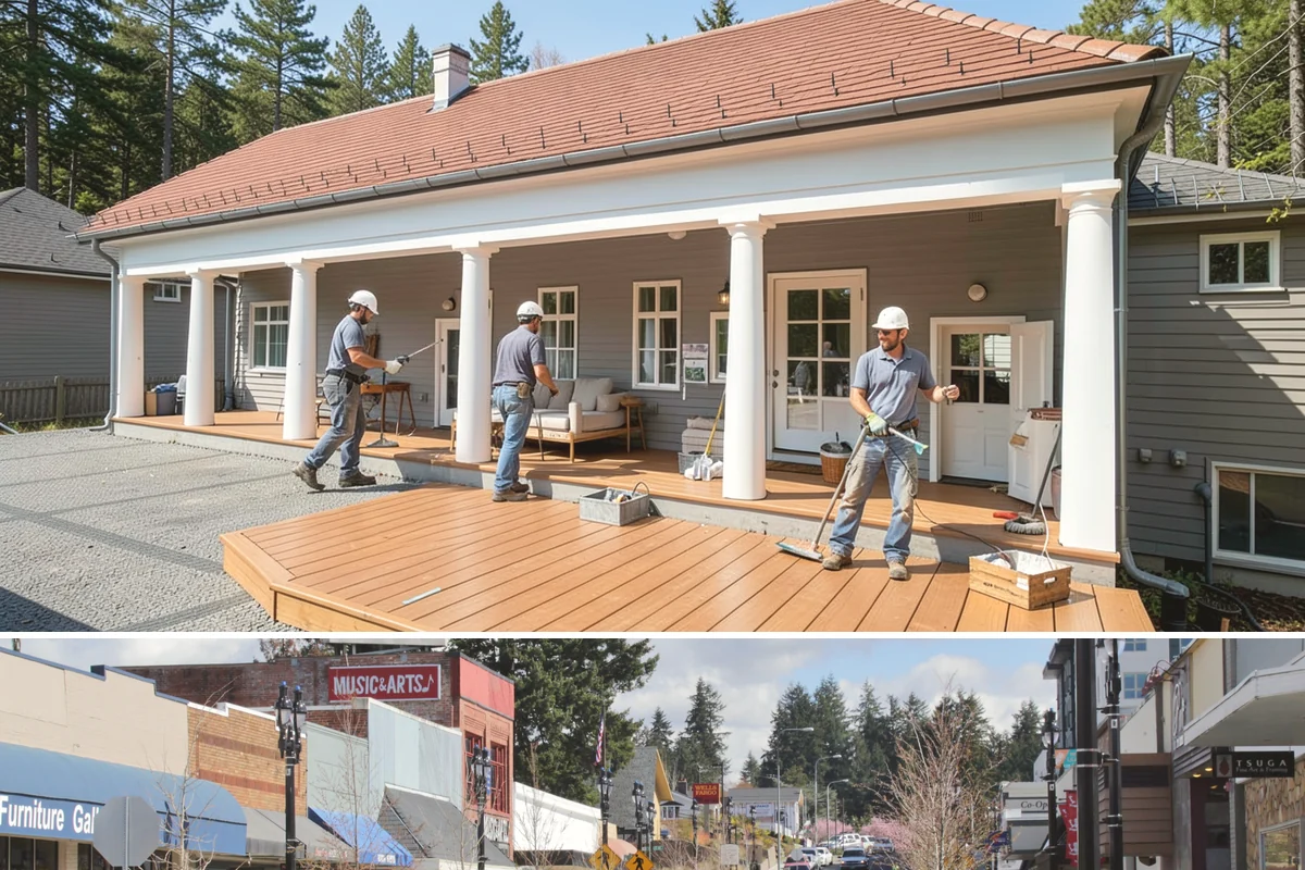 Waterfront Home Construction in Bothell, King County, WA - Waterfront excavation and foundation work are scheduled for low-water summer conditions to keep the site workable and dry.