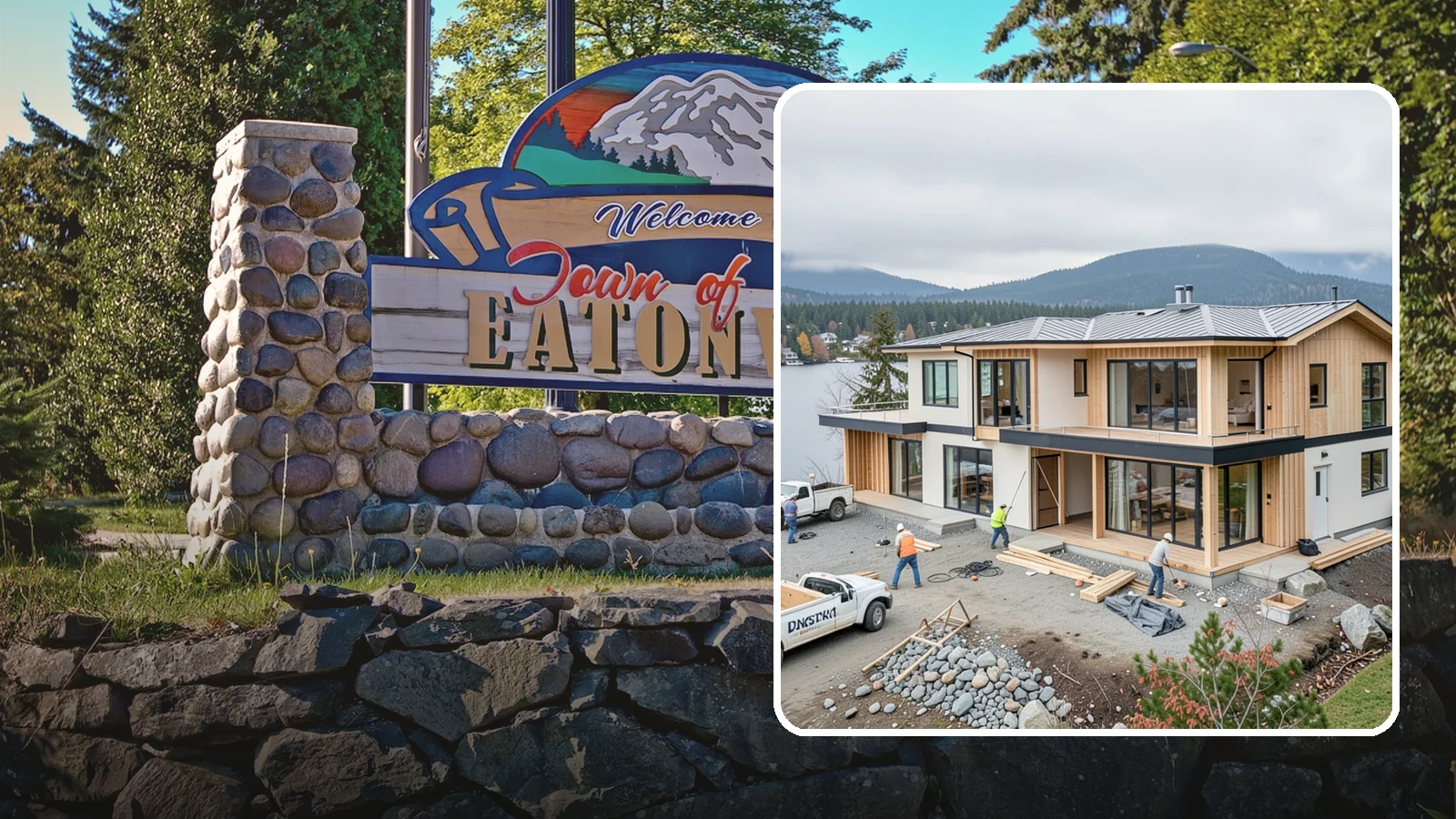 Waterfront Home Construction in Eatonville, Pierce County, WA - Custom homes engineered for shoreline lots along Puget Sound, lakes, and rivers.