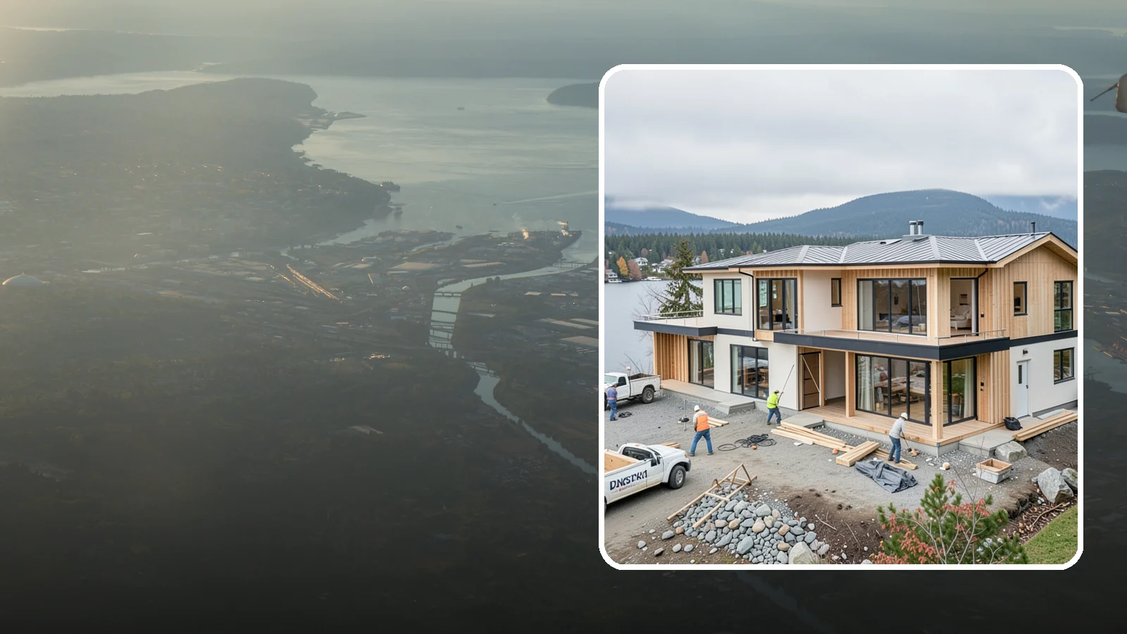 Waterfront Home Construction in Fife, Pierce County, WA - Custom homes engineered for shoreline lots along Puget Sound, lakes, and rivers.
