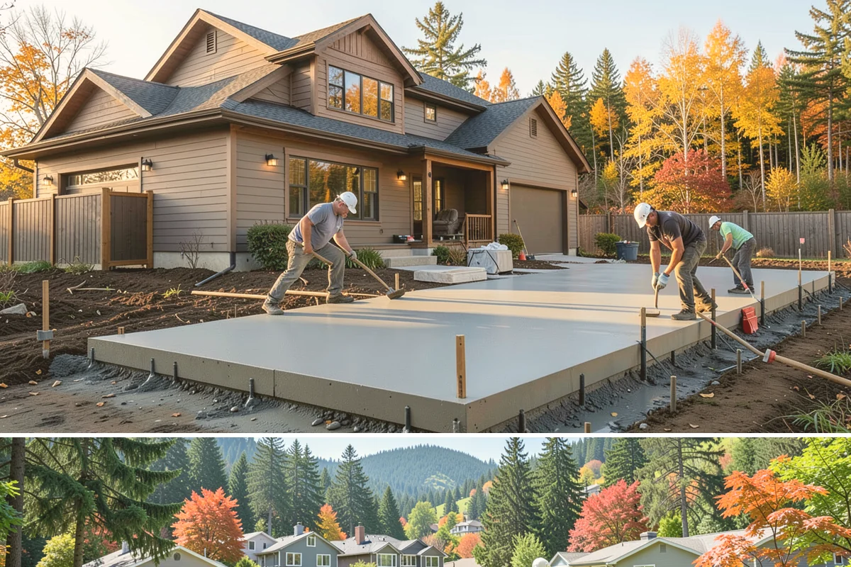 Waterfront Home Construction in Fircrest, Pierce County, WA - Waterfront excavation and foundation work are scheduled for low-water summer conditions to keep the site workable and dry.