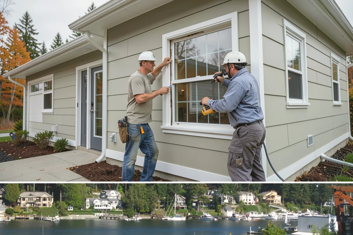 Waterfront Home Construction in Gig Harbor, Pierce County, WA - Waterfront excavation and foundation work are scheduled for low-water summer conditions to keep the site workable and dry.