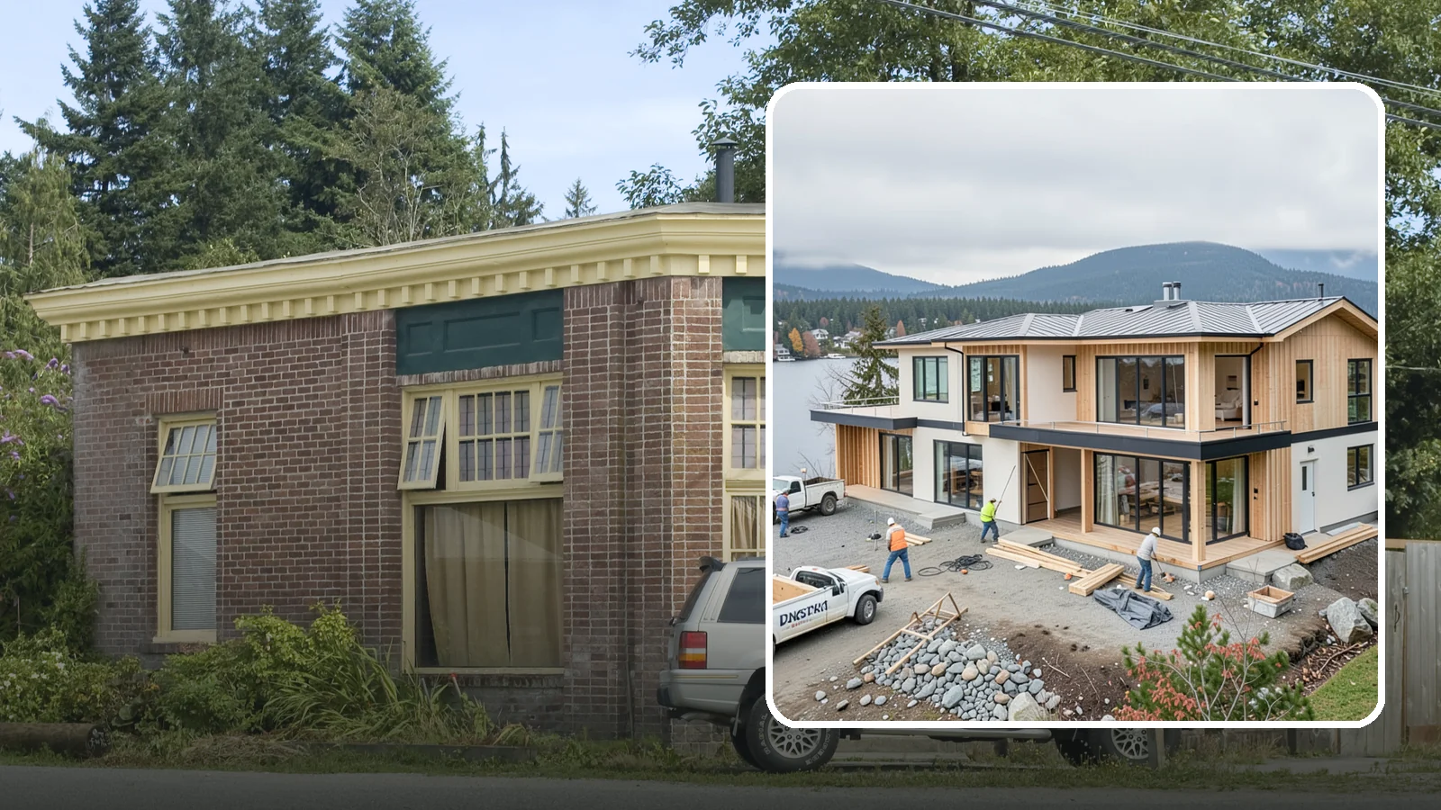 Waterfront Home Construction in Hamilton, Skagit County, WA - Custom homes engineered for shoreline lots along Puget Sound, lakes, and rivers.