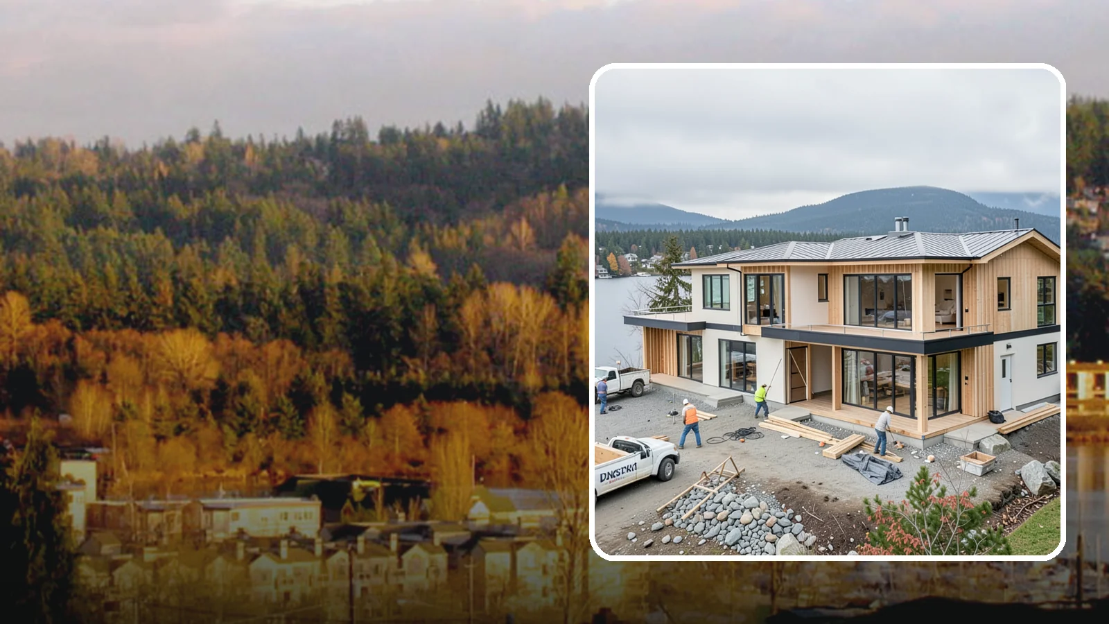 Waterfront Home Construction in Kenmore, King County, WA - Custom homes engineered for shoreline lots along Puget Sound, lakes, and rivers.