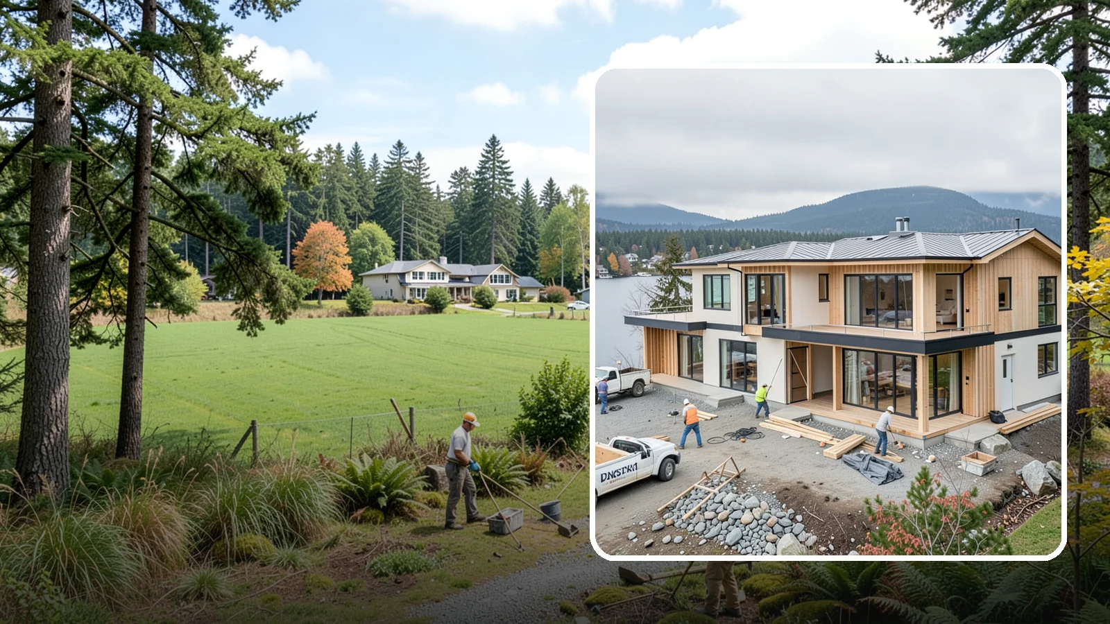 Waterfront Home Construction in Lyman, Skagit County, WA - Custom homes engineered for shoreline lots along Puget Sound, lakes, and rivers.