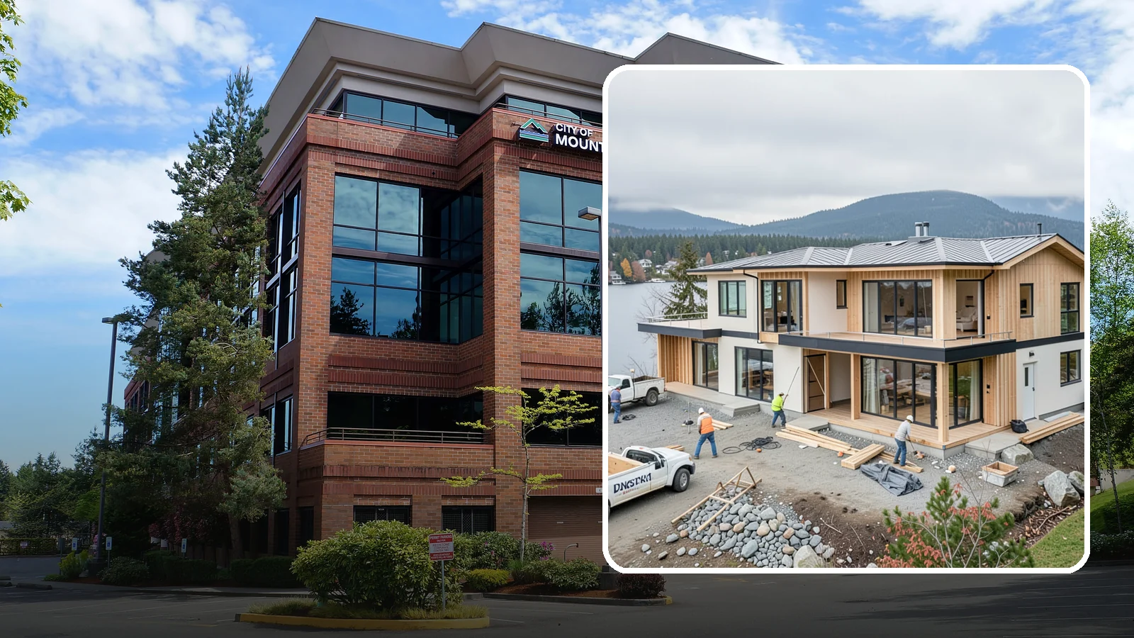 Waterfront Home Construction in Mountlake Terrace, Snohomish County, WA - Custom homes engineered for shoreline lots along Puget Sound, lakes, and rivers.