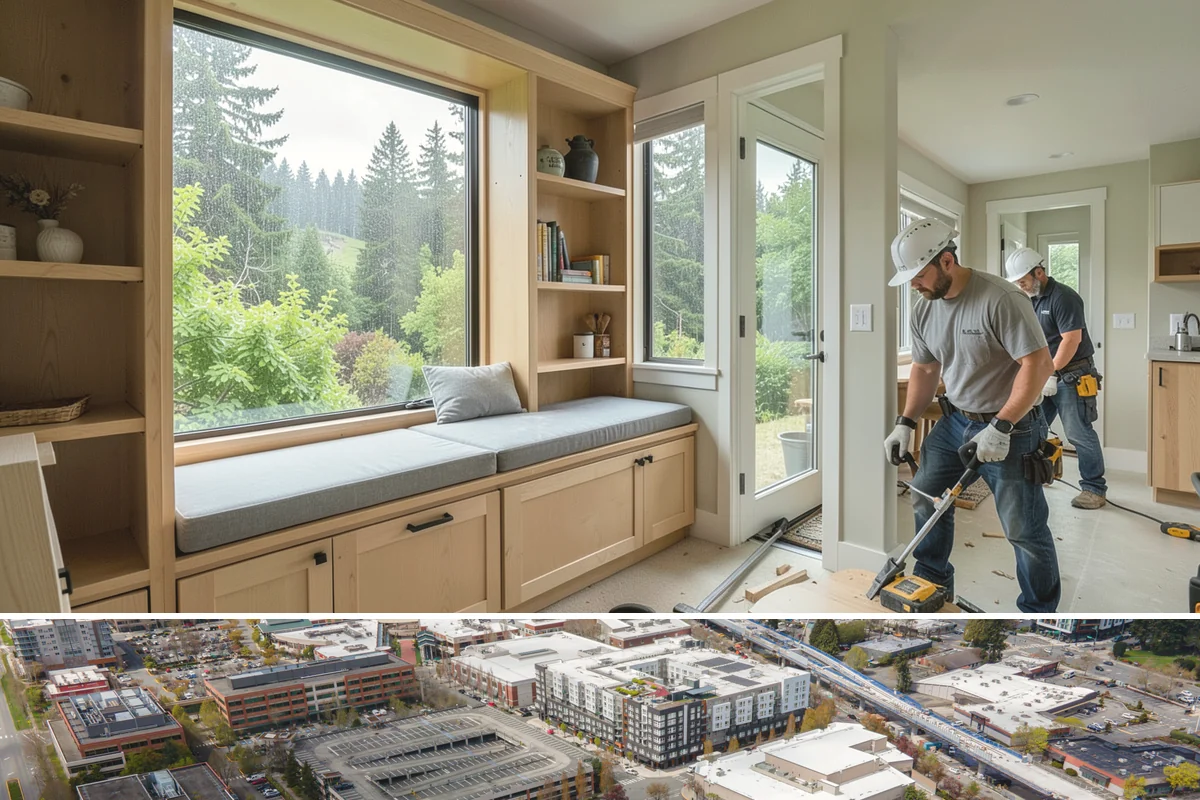 Waterfront Home Construction in Redmond, King County, WA - Waterfront excavation and foundation work are scheduled for low-water summer conditions to keep the site workable and dry.