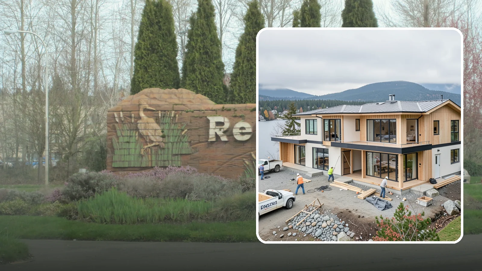 Waterfront Home Construction in Renton, King County, WA - Custom homes engineered for shoreline lots along Puget Sound, lakes, and rivers.