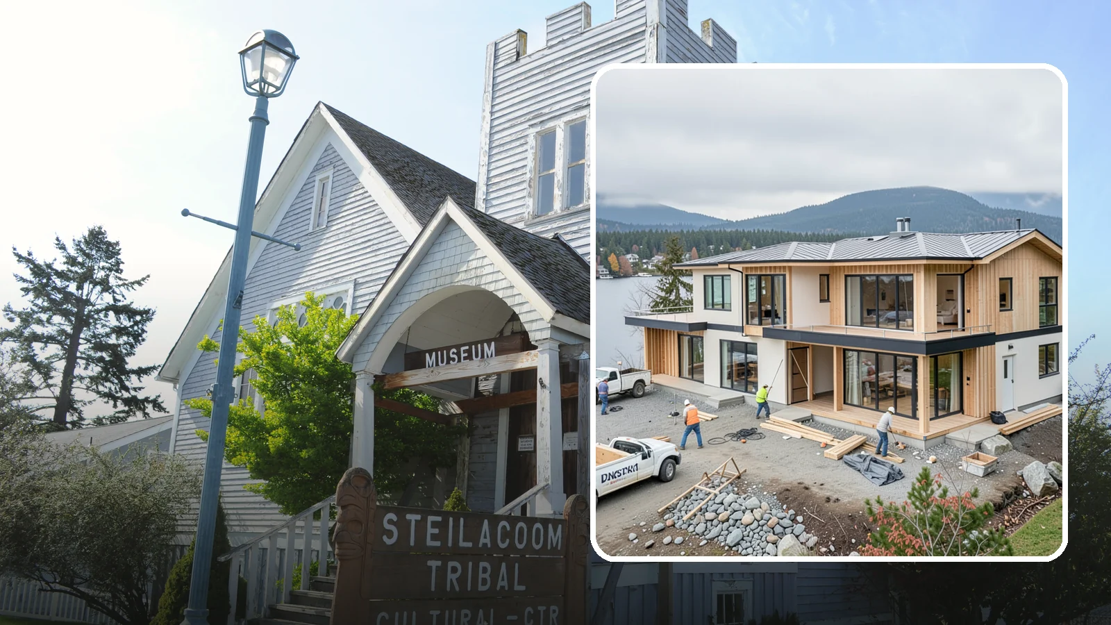 Waterfront Home Construction in Steilacoom, Pierce County, WA - Custom homes engineered for shoreline lots along Puget Sound, lakes, and rivers.