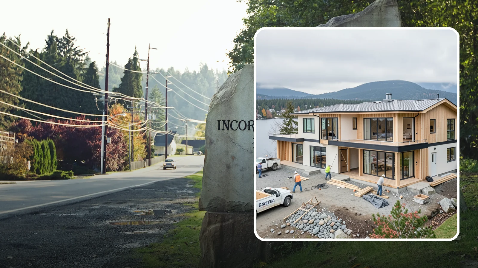 Waterfront Home Construction in Wilkeson, Pierce County, WA - Custom homes engineered for shoreline lots along Puget Sound, lakes, and rivers.