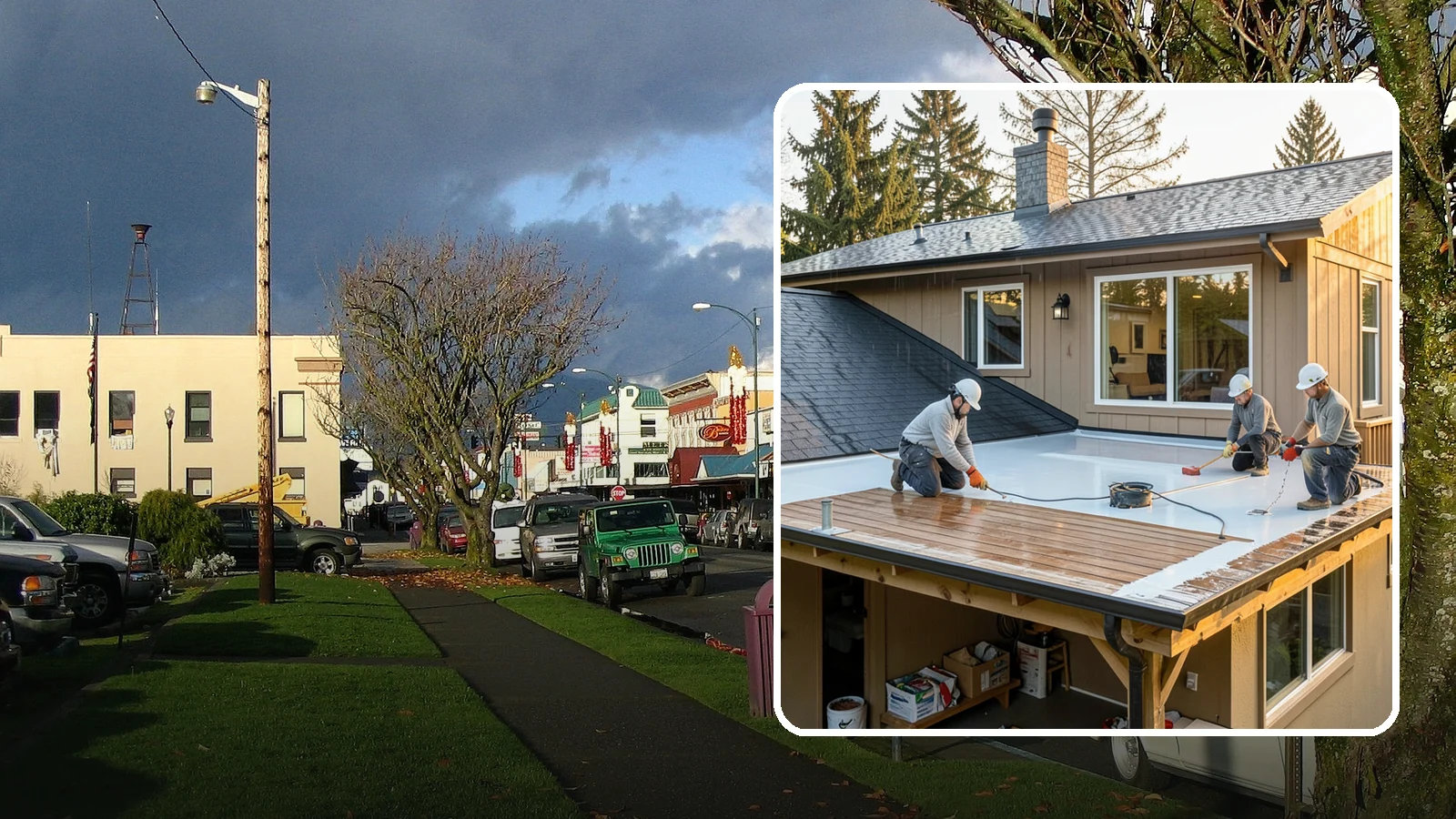 Waterproof Deck Coating in Arlington, Snohomish County, WA - Waterproof deck coating that seals surfaces and protects the living space below from rain.