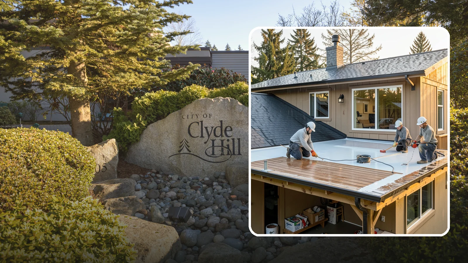Waterproof Deck Coating in Clyde Hill, King County, WA - Waterproof deck coating that seals surfaces and protects the living space below from rain.