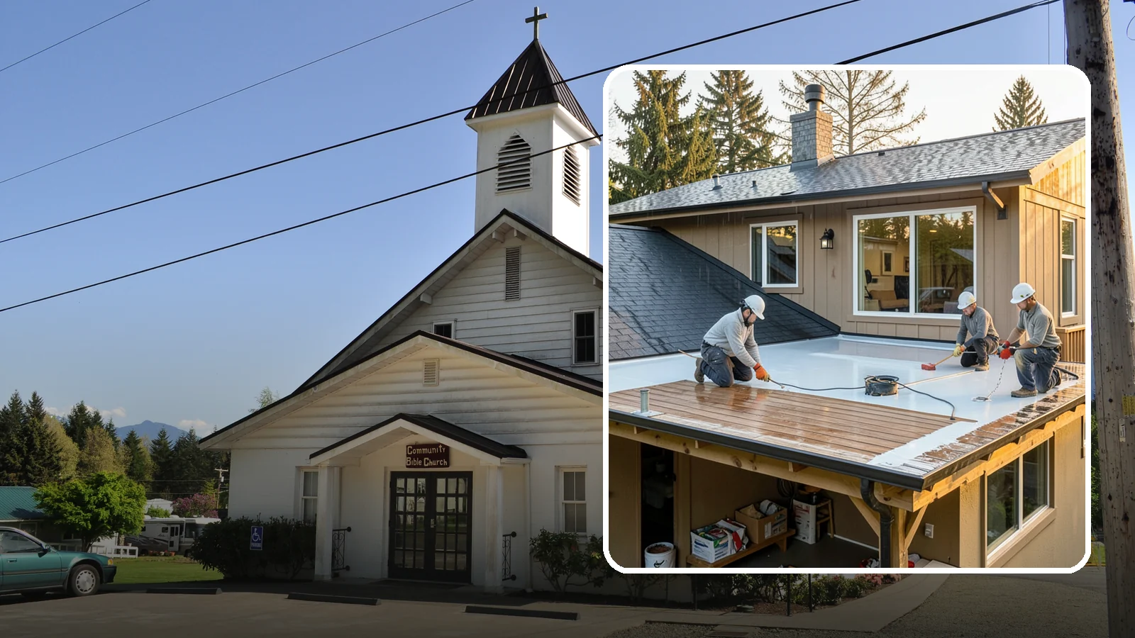 Waterproof Deck Coating in Concrete, Skagit County, WA - Waterproof deck coating that seals surfaces and protects the living space below from rain.