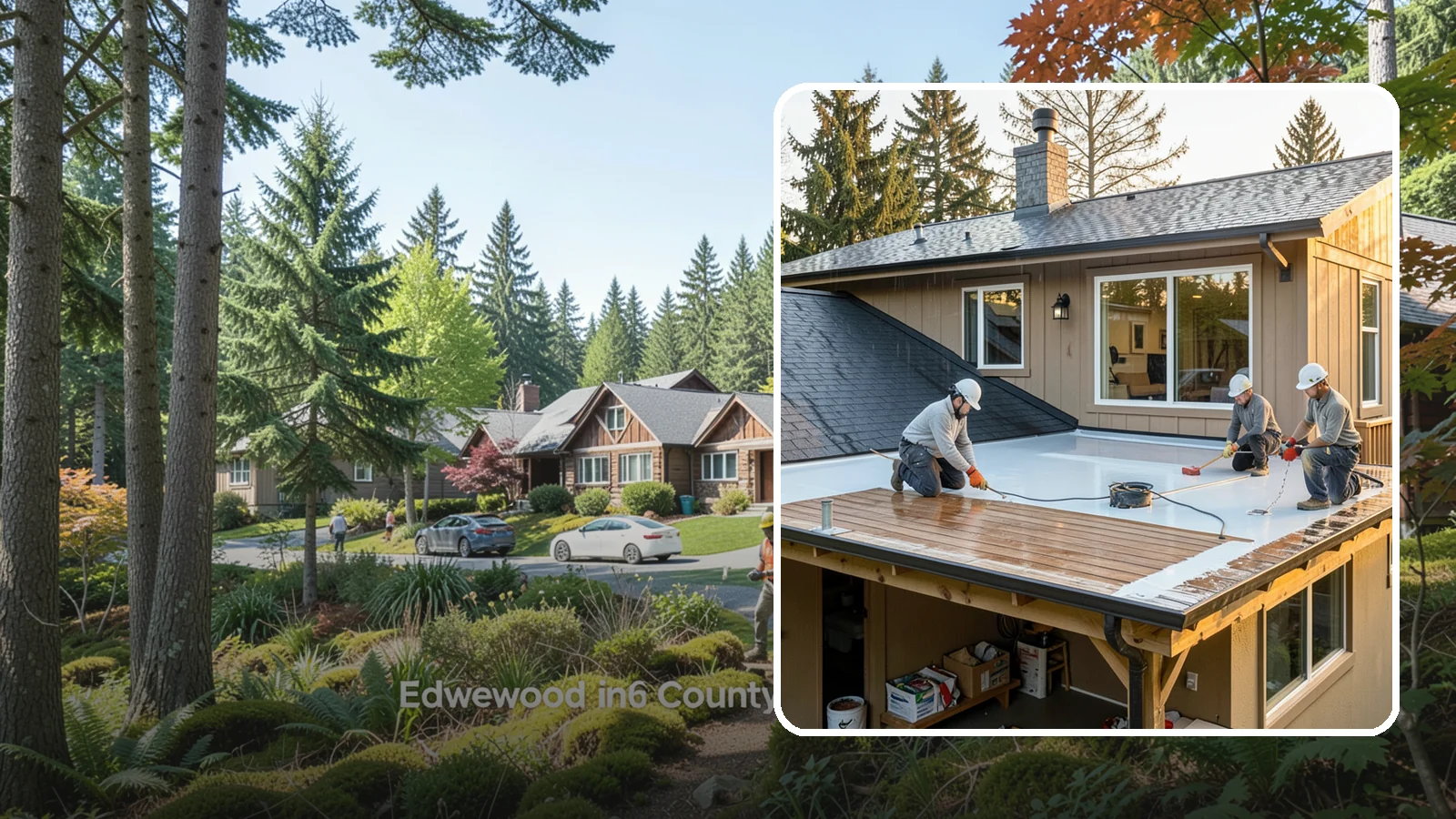 Waterproof Deck Coating in Edgewood, Pierce County, WA - Waterproof deck coating that seals surfaces and protects the living space below from rain.