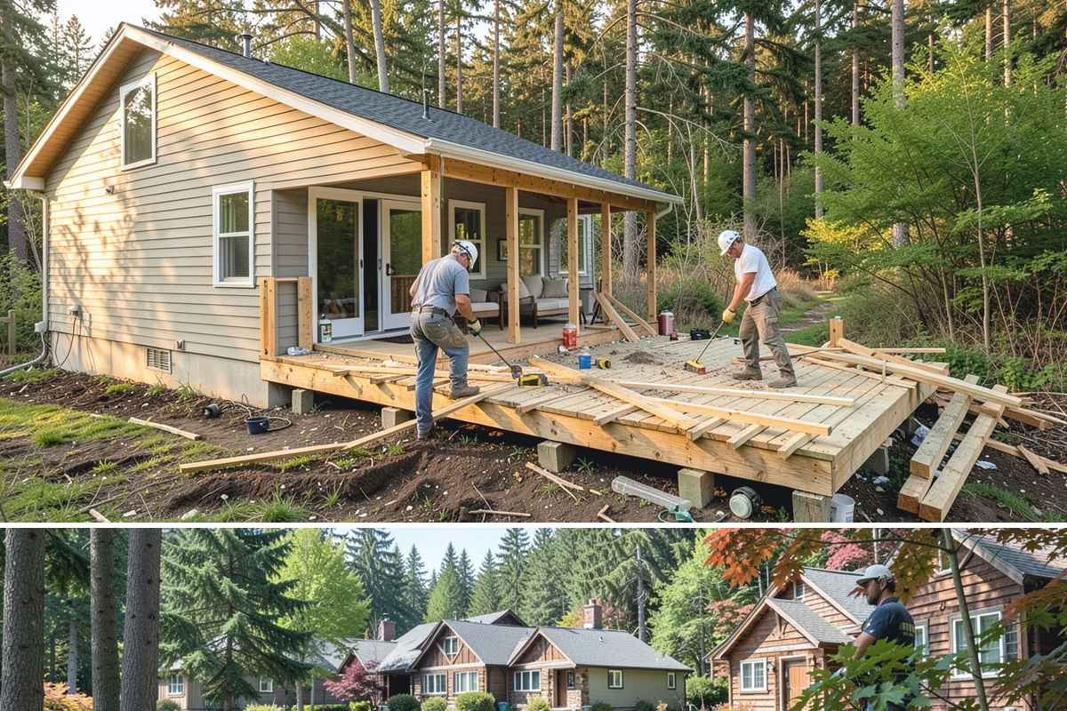 Waterproof Deck Coating in Edgewood, Pierce County, WA - Dry, mild summer conditions are required for coatings to cure and adhere properly, making it a warm-season project.