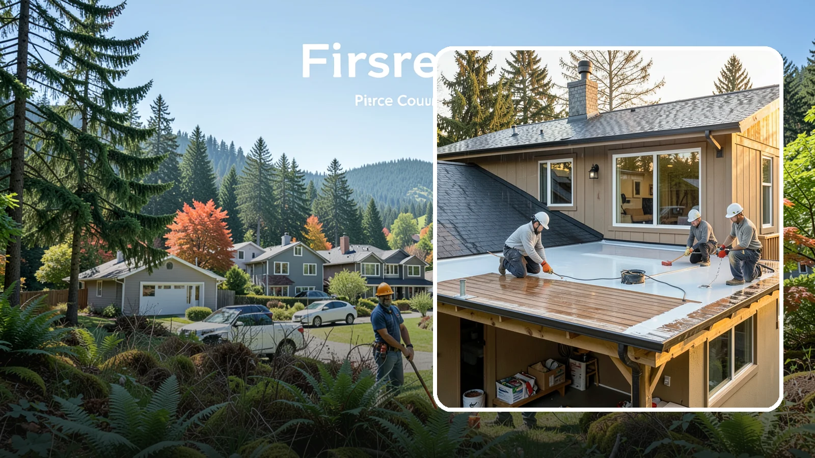 Waterproof Deck Coating in Fircrest, Pierce County, WA - Waterproof deck coating that seals surfaces and protects the living space below from rain.
