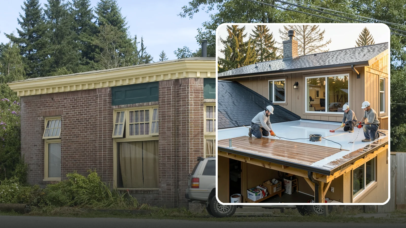 Waterproof Deck Coating in Hamilton, Skagit County, WA - Waterproof deck coating that seals surfaces and protects the living space below from rain.