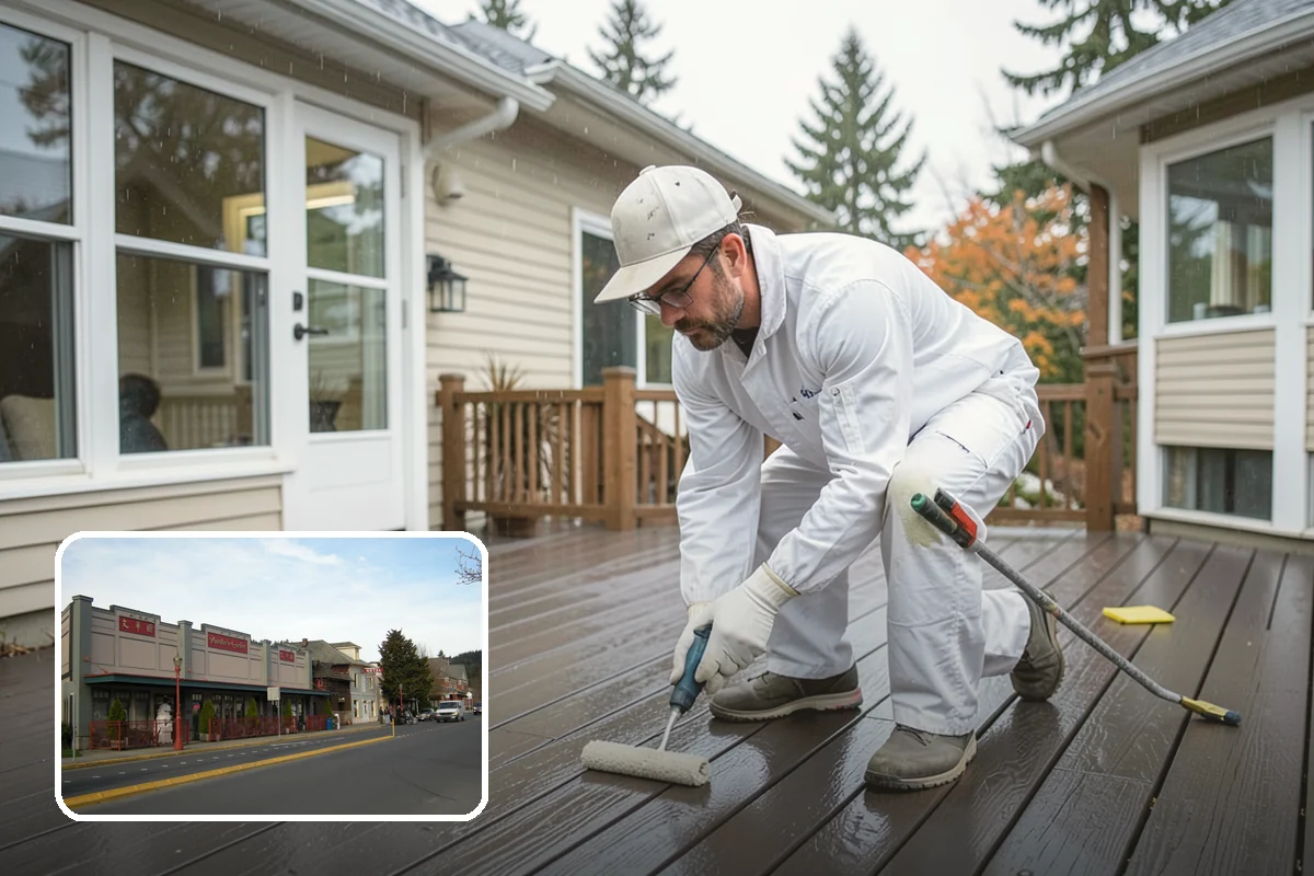 Waterproof Deck Coating in Issaquah, King County, WA - Keeps the space below your deck dry
