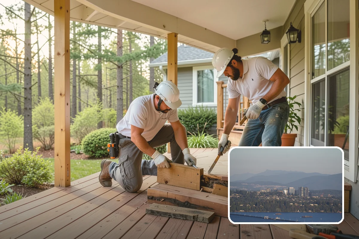 Waterproof Deck Coating in Medina, King County, WA - Keeps the space below your deck dry