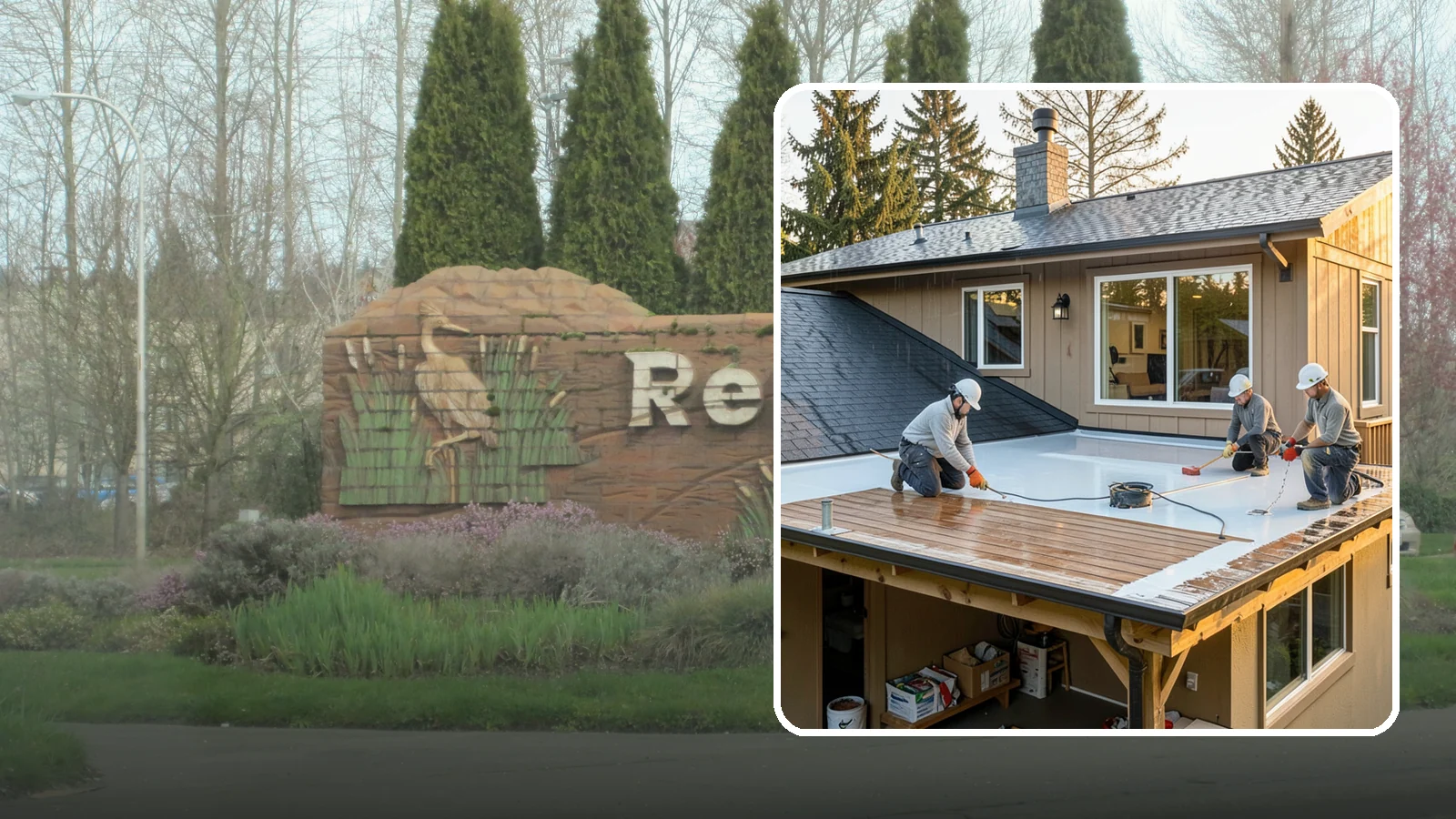 Waterproof Deck Coating in Renton, King County, WA - Waterproof deck coating that seals surfaces and protects the living space below from rain.
